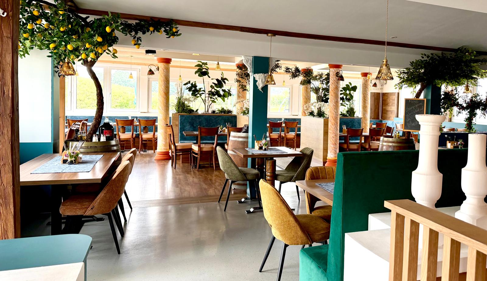 Griechisches Restaurant SAMOS in St. Georgen mit neu gestaltetem Innenbereich